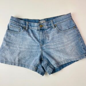 New York & Company Womens Denim Shorts Size 8 Medium Wash Stretch Jean Shorts
